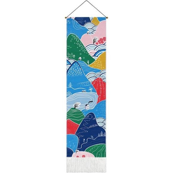 Colorful Mountain Tapestry Tree Tapestry Nature Landscape Tapestry
